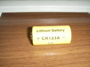 หลัก CR123A 3.0V Li-Mno2 แบตเตอรี่ 1500mAh ปลอดสารพิษ