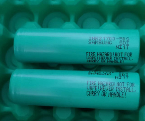 เกรดแท้ A 21700 แบตเตอรี่ลิตยูมไฮเดรน 21700 3.6V 5000mAh INR21700-50S Max 45A