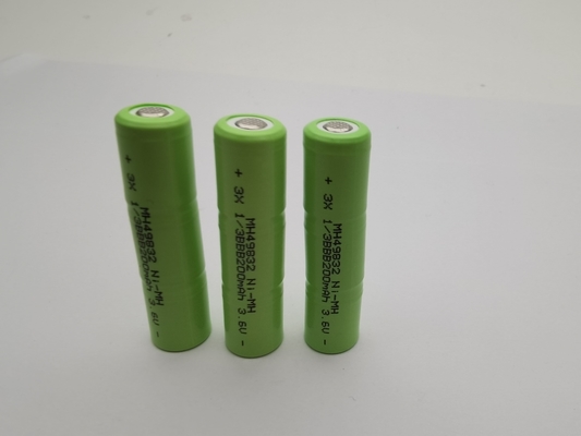 UL 3.6V 200mAh NIMH แบตเตอรี่ชาร์จใหม่ 1/3BBB แพ็คแบตเตอรี่ nimh ที่กําหนดเอง พร้อมใช้งาน