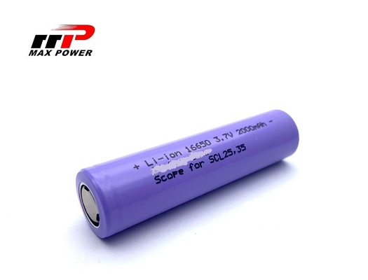 Li16650C 3.7 V 2000mah แบตเตอรี่ลิตিয়ামไอออนที่สามารถชาร์จใหม่ได้