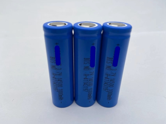 14500 3.7 V 1000mah 800mAh แบตเตอรี่ลิตยูมไอออนที่สามารถชาร์จใหม่ได้