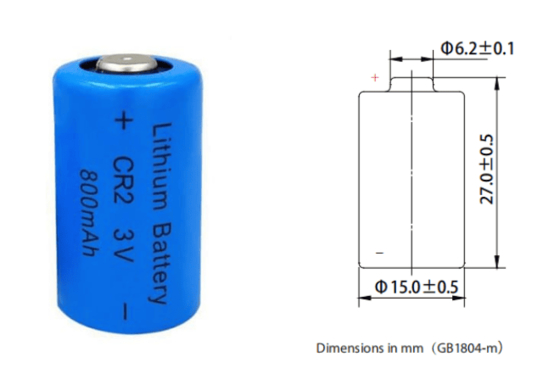 Li Mno2 CR2 CR15270 ทนทาน CR2 3.0V 800mAh แบตเตอรี่ 3.0v 800mAh 900mAh แบตเตอรี่ลิธีਅਮ