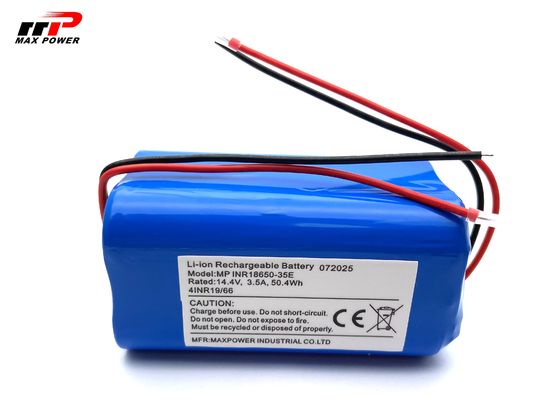 แบตเตอรี่ลิเธียมไอออน 14.4V 18650 3500mAH สำหรับเครื่องดูดฝุ่นหุ่นยนต์ทำความสะอาด