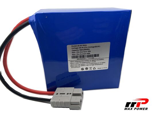 ชุดแบตเตอรี่ลิเธียม LiFePO4 แบบชาร์จไฟได้ 25.6V 15Ah 384Wh สำหรับ UPS