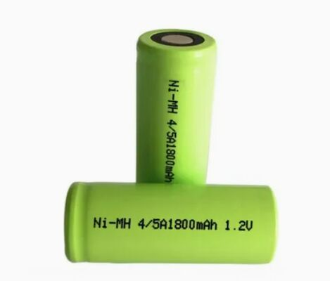 17340 NiMH Rechargeable Battery with 1800mAh Capacity 10C High Discharge Rate and 500+ Cycle Life