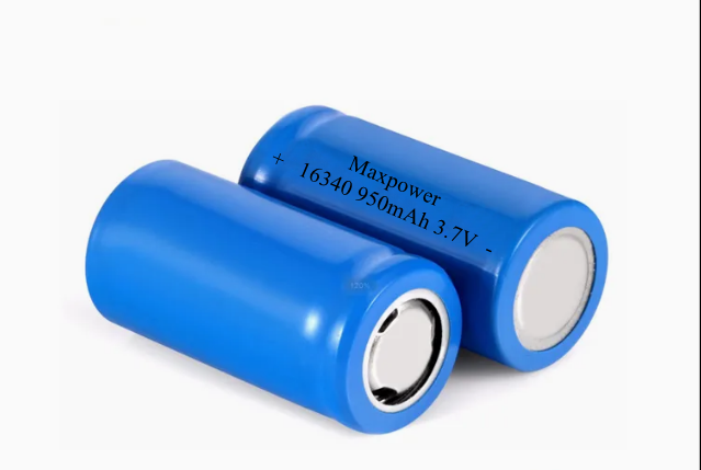16340 3.7V 800mah 950mAh 1000mAh แบตเตอรี่ไอออนลิตியம் CR123A แฟนไฟฟัน แบตเตอรี่ไอออนลิตিয়ামทรงกระบอก