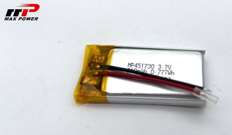 451730HP 210mAh 3.7V LiPolymer Battery pack for voice recorder