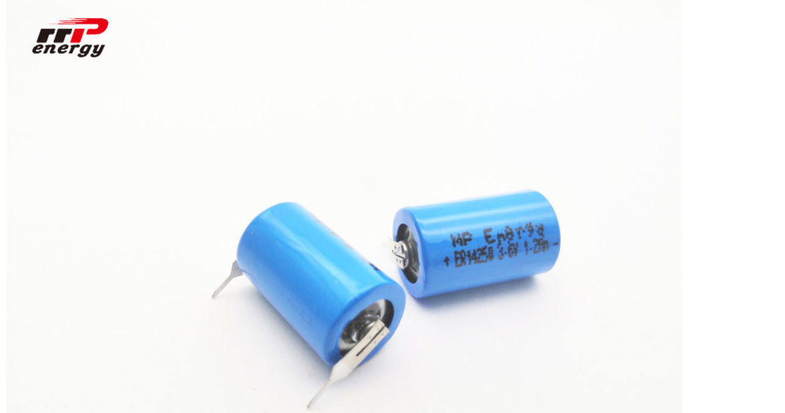 ER14250 1200mAh Li SOCI2 3.6 V Battery, แบตเตอรี่ลิเธียมไอออน Primarty 1 / 2AA