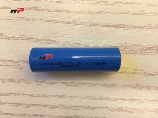 CR14505 Li-mno2 แบตเตอรี่ 2000mAh แบตเตอรี่ลิเธียมเบื้องต้น 3.0V UL CE