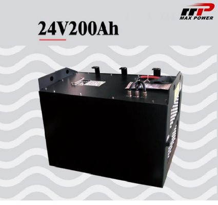 24V 200AH ลิเธียม LiFePO4 รถยกแบตเตอรี่รอบลึกแบบชาร์จไฟได้