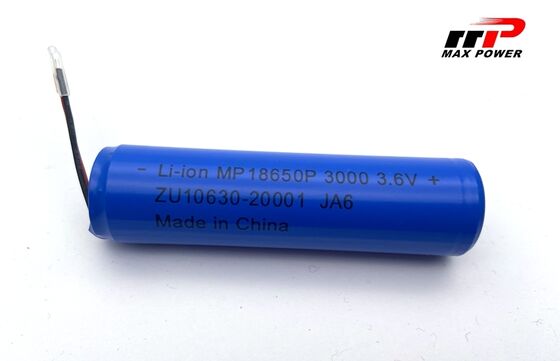 3000mAh 3.6V 18650 แบตเตอรี่ไอออนลิเดียม BIS IEC2133 CB