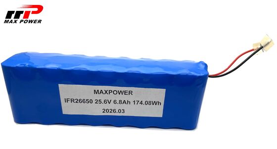 8S2P 26650 LiFePO₄ แบตเตอรี่แพ็ค 25.6V 6.8Ah โซลูชันพลังงานกำลังสูงสำหรับหุ่นยนต์อุตสาหกรรม