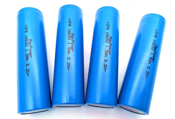 1KHz 3.2V 1500mAh แบตเตอรี่ LiFePO4 แบบชาร์จไฟได้ IFR18650 สำหรับไฟฉุกเฉินพร้อม KC CB UL
