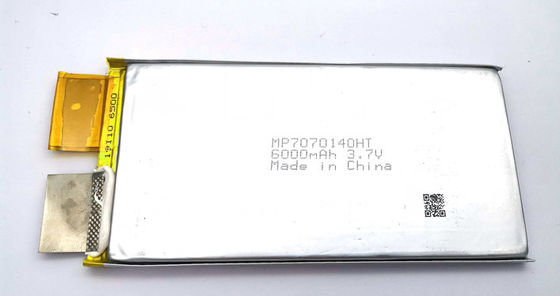 ชุดแบตเตอรี่ Li Ion Polymer อัตราสูง 60C C7070140HT 6000mah 3.7V