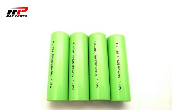 NIMH AA2500mAh 1.2V แบตเตอรี่สำหรับผลิตภัณฑ์ดิจิตอลอุตสาหกรรมที่มีใบรับรอง BIS CE, UL IEC / EN61951