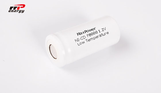 1.2V F8000mAh NiCd แบตเตอรี่ชาร์จความจุสูงอุณหภูมิต่ำชีวิตยาว