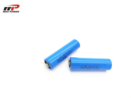 แบตเตอรี่ Li SoCI2 หลัก ER14500 กันรั่วซึมได้อายุการใช้งานที่ยาวนาน Cyle AA ER14505 น้ำหนักเบา