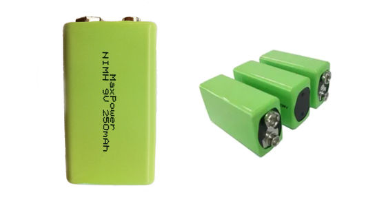 250mAh 300mAh 9V Nimh แบตเตอรี่แบบชาร์จไฟได้ IEC62133